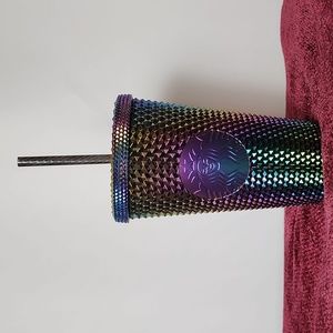 Starbucks Halloween 2023 Black Oil-slick studded Grande 16 oz